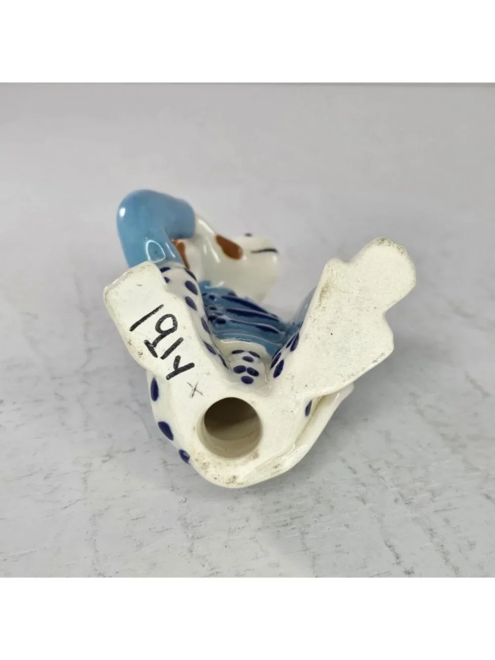 Vintage Kay Finch Circus Monkey Socko Figurine Blue Outfit Hand-Painted